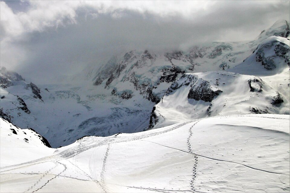 Snow winter the alps