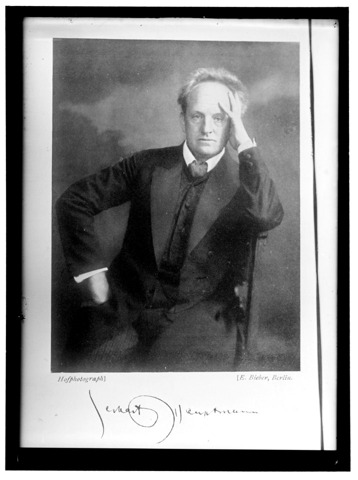 HAUPTMANN, GERHART. PLAYWRIGHT OF GERMANY LCCN2016865797