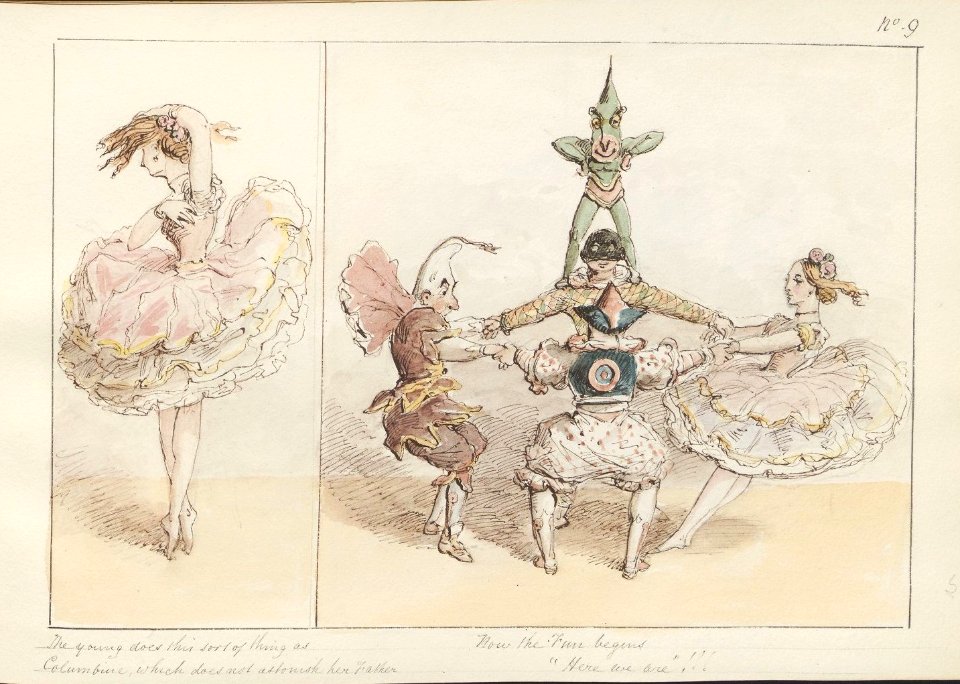 Harvard Theatre Collection - Pantomime, Crowquill, 25, MS Thr 26