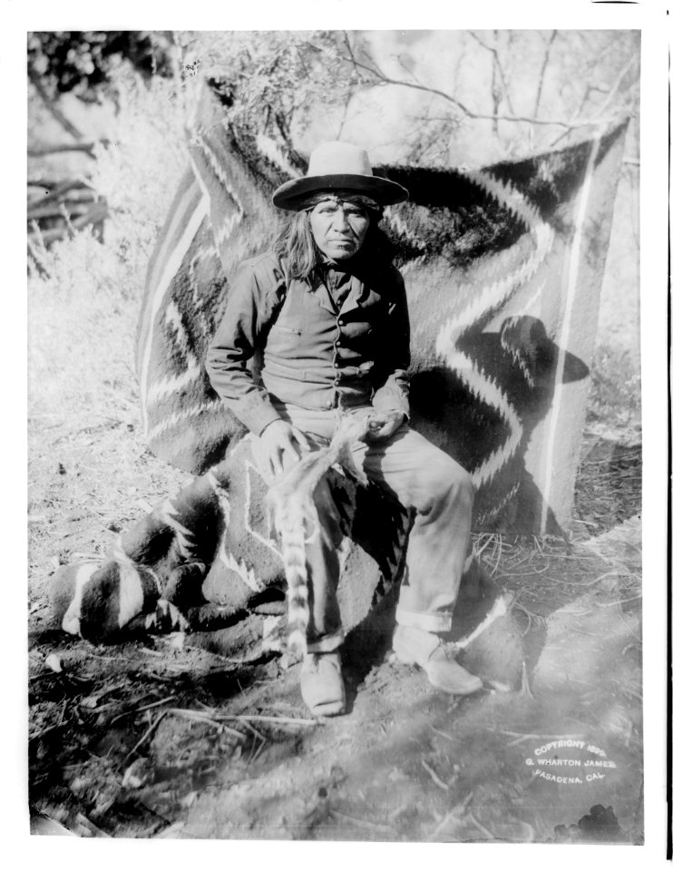 Havasupai Indian man, Manakacha, Kohot or chief, ca.1899 (CHS-3771)