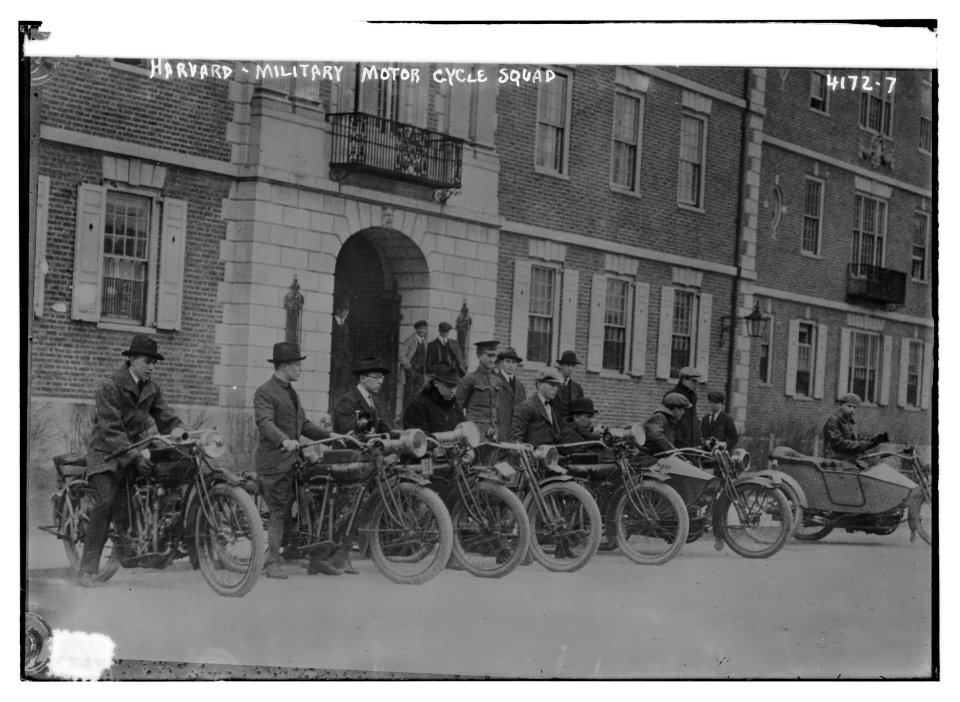 Harvard, Military motor cycle squad LCCN2014704289