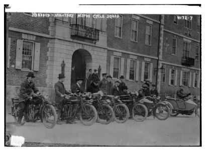 Harvard, Military motor cycle squad LCCN2014704289