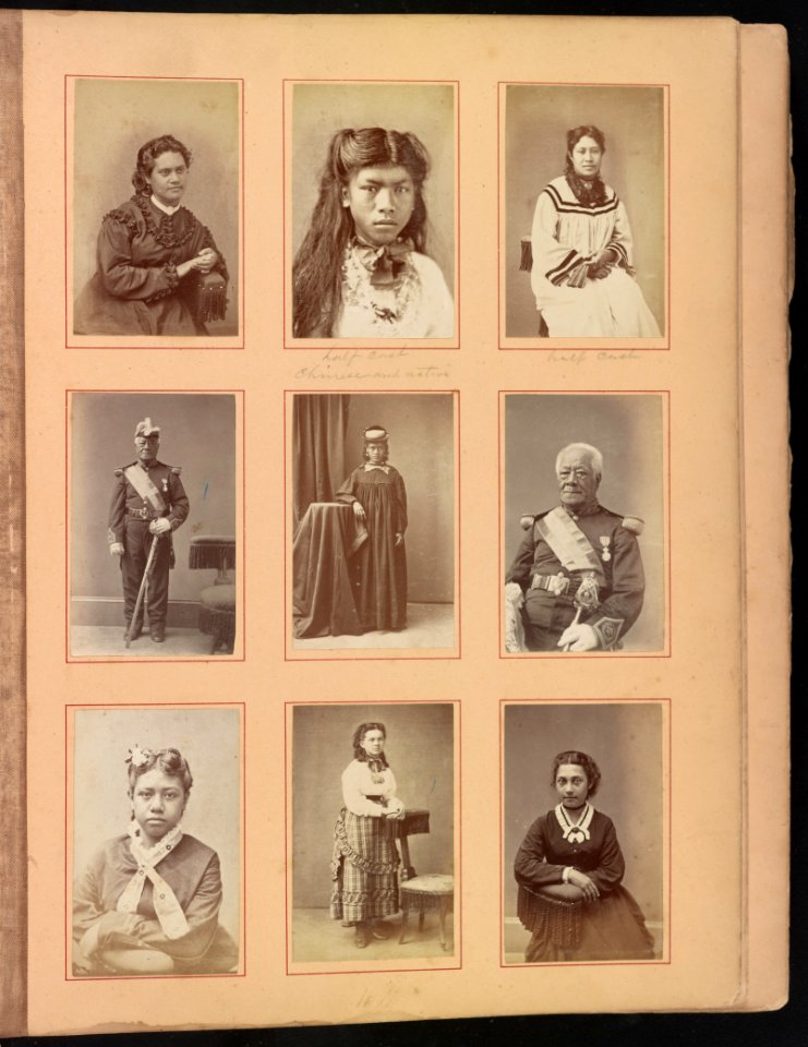 Hawaii album, p. 25, portraits of women LCCN2016651991
