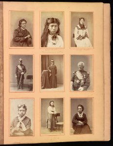 Hawaii album, p. 25, portraits of women LCCN2016651991