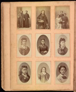 Hawaii album, p. 30, portraits of women LCCN2016651988