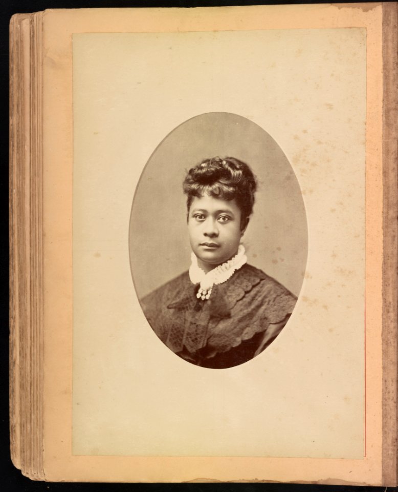 Hawaii album, p. 50, portrait of a woman LCCN2016651979