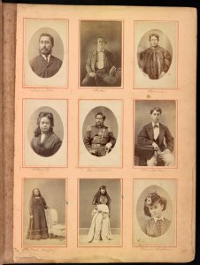 Hawaii album, p. 5, portraits of the Hawaiian royal family and others LCCN2016651399