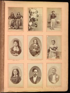 Hawaii album, p. 7, portraits of Hawaiian women and men LCCN2016651393