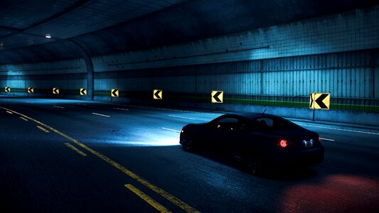 Tunnel car need for speed photo