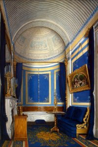 Hau. Interiors of the Winter Palace. The Bathroom of Grand Princess Maria Alexandrovna. 1850s