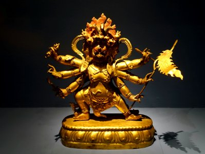 Hayagriva Guhyasadhana, Mongolia, Ulaan Baatar, bronze, copper, stone - Linden-Museum - Stuttgart, Germany - DSC03666 photo