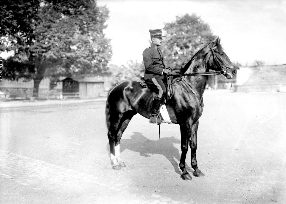 Hauptmann im Generalstab Iselin, Teilnehmer des Pferderennens in Thun - CH-BAR - 3240588