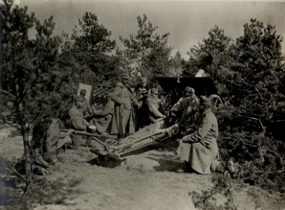 Haubitzbatterie Nr, 3.bei Belk in Feuerstellung bei der polnischen Legion. (BildID 15540265)