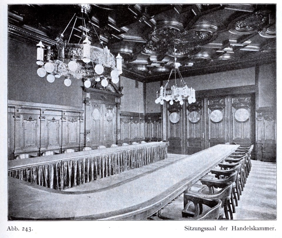 Haus der Handelskammer an der Graf-Adolf-Straße in Düsseldorf, von Architekt Hermann vom Endt Düsseldorf, Sitzungssaal