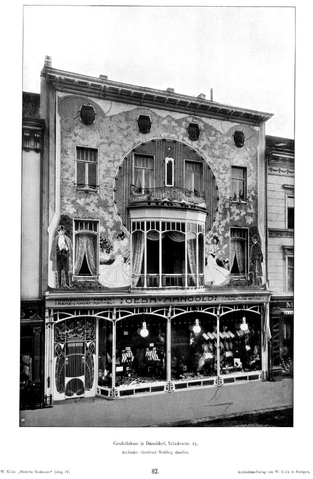Haus in Düsseldorf, Schadowstr. 23, Architekt Gottfried Wehling Düsseldorf