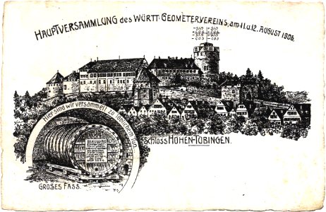 Hauptversammlung des Württ. Geometervereins am 11. u. 12. August 1906 (PK TPk212)