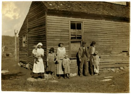 Hazel family (very poorly educated). Children have not been to school this year although living within 1 1-2 miles of school 5-7. See Kentucky report and special card. LOC nclc.00652 photo