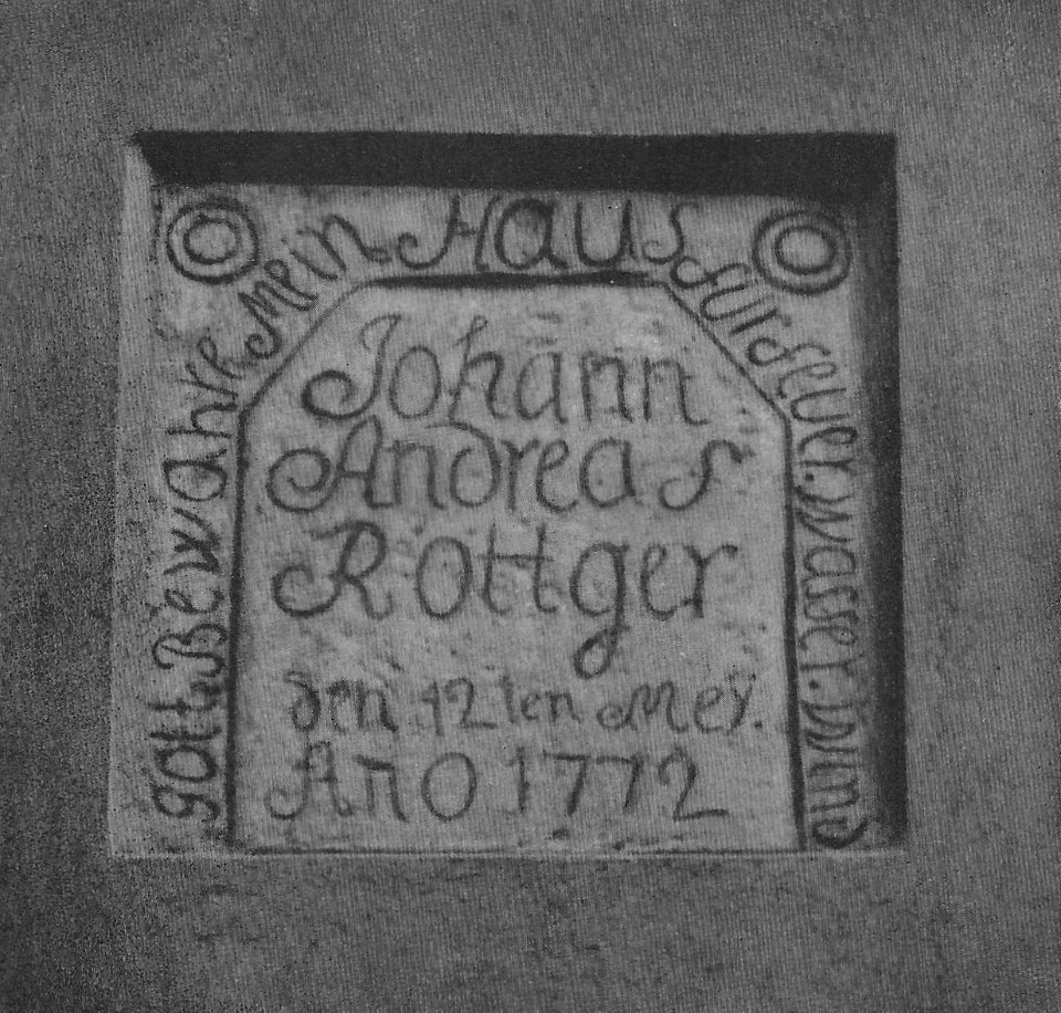 Hausinschrift auf dem Bauernhof Dunker in Schermcke