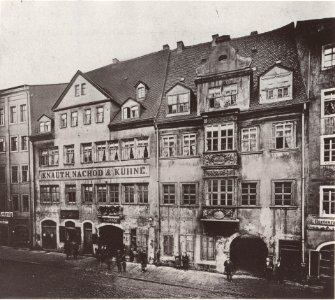 Haus drei Schwanen Leipzig 1870