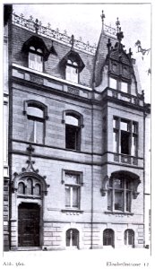 Haus Elisabethstraße 12 in Düsseldorf, erbaut von 1897 bis 1898 von Architekt Ernst Röting photo