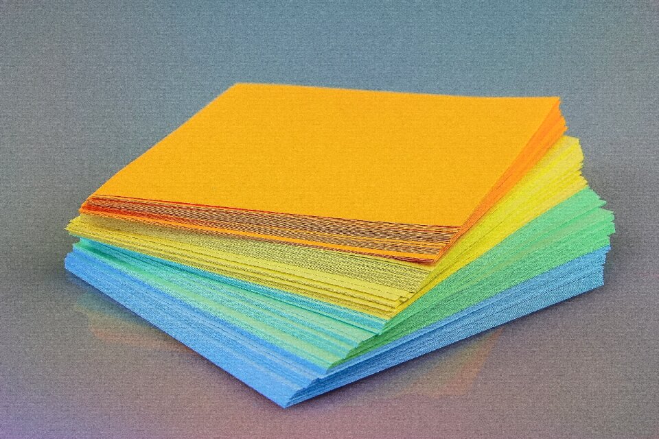 Colorful paper notes list