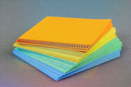 Colorful paper notes list photo