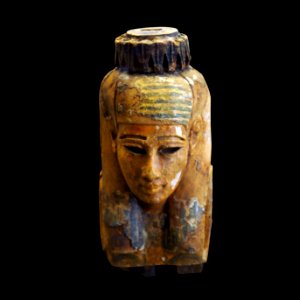 Head of a goddess or priest-MAHG 012704-P6130497-black