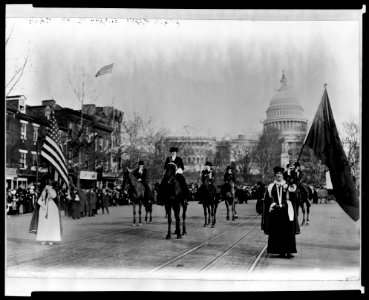 Head of suffrage parade, Washington, D.C. LCCN97500042