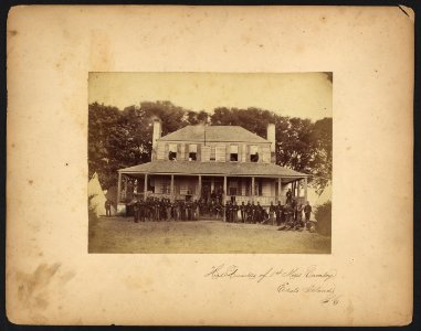 Head Quarters of 1st Mass Cavalry, Edisto Island, S.C. LCCN2010651642