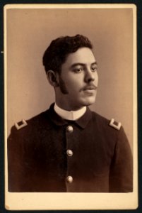Head-and-shoulders portrait of an African American man in military uniform LCCN2010645146