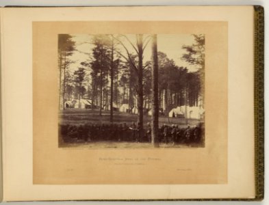 Head-quarters, Army of the Potomac, Brandy Station, Virginia - negative by T.H. O'Sullivan, positive by A. Gardner. LCCN2007682519