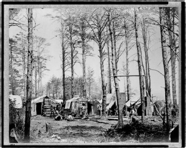 Headquarters Army of Potomac - Brandy Station, April 1864-Camp of Telegraph Corps LCCN97506414