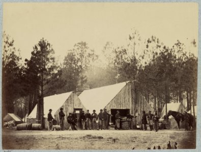Headquarters Army of Potomac - Brandy Station, April 1864. Commissary storehouse LCCN2012649000