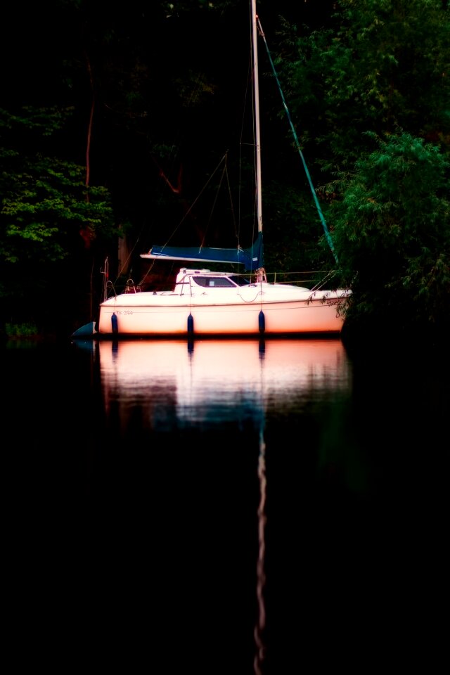 Lake water reflections