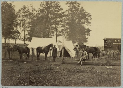 Headquarters of New York Herald in the field (1863) LCCN2012649237