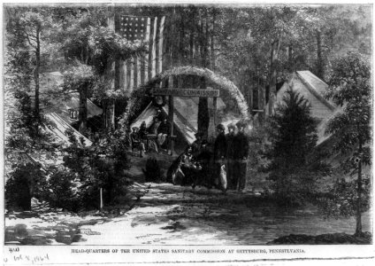 Headquarters of the United States Sanitary Commission at Gettysburg, Pennsylvania LCCN2002706068