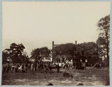 Headquarters U.S. Engineer Battalion in front of Petersburg, Va., September, 1864 LCCN2012648405