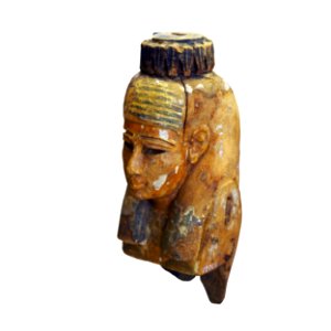 Head of a goddess or priest-MAHG 012704-P6130498-white