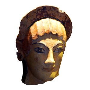 Head of a woman-MF 802-P6130530-white