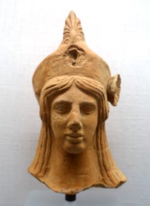 Head of a youth with diadem (stephane), Magna Graecia, Taranto, early 4th century BC, terracotta, H 4717 - Martin von Wagner Museum - Würzburg, Germany - DSC05733 photo