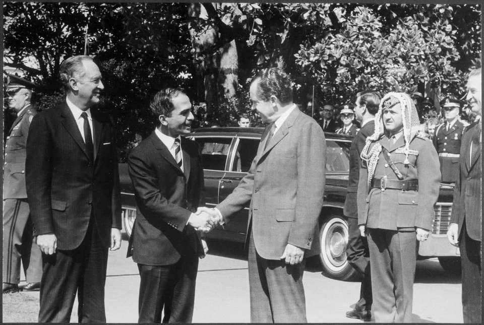 Head of State visit by King Hussien of Jordan - NARA - 194620