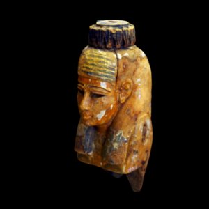 Head of a goddess or priest-MAHG 012704-P6130498-black