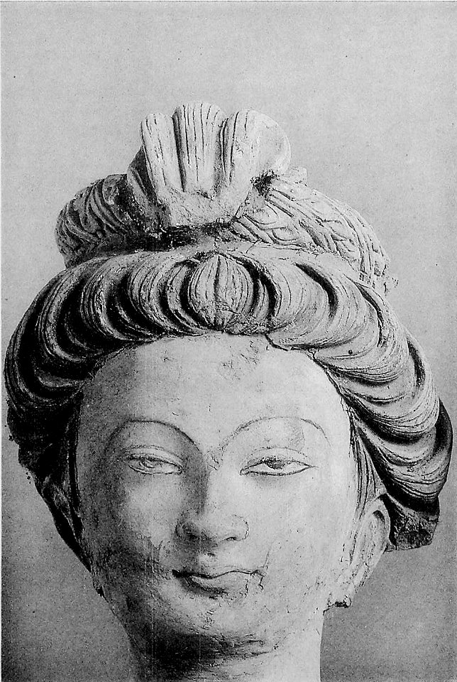 Head, Cave of the Statues, Kizil Caves