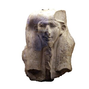 Head of a statue of a god-MAHG Eg 4-IMG 9832-white