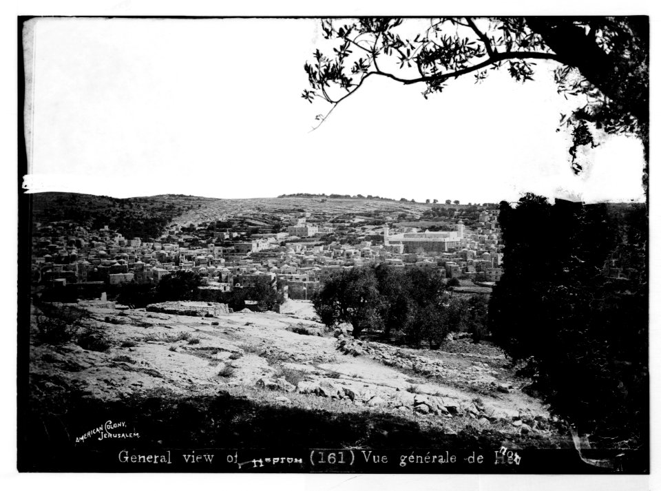 Hebron (El-Khalil). General view of Hebron LOC matpc.07523