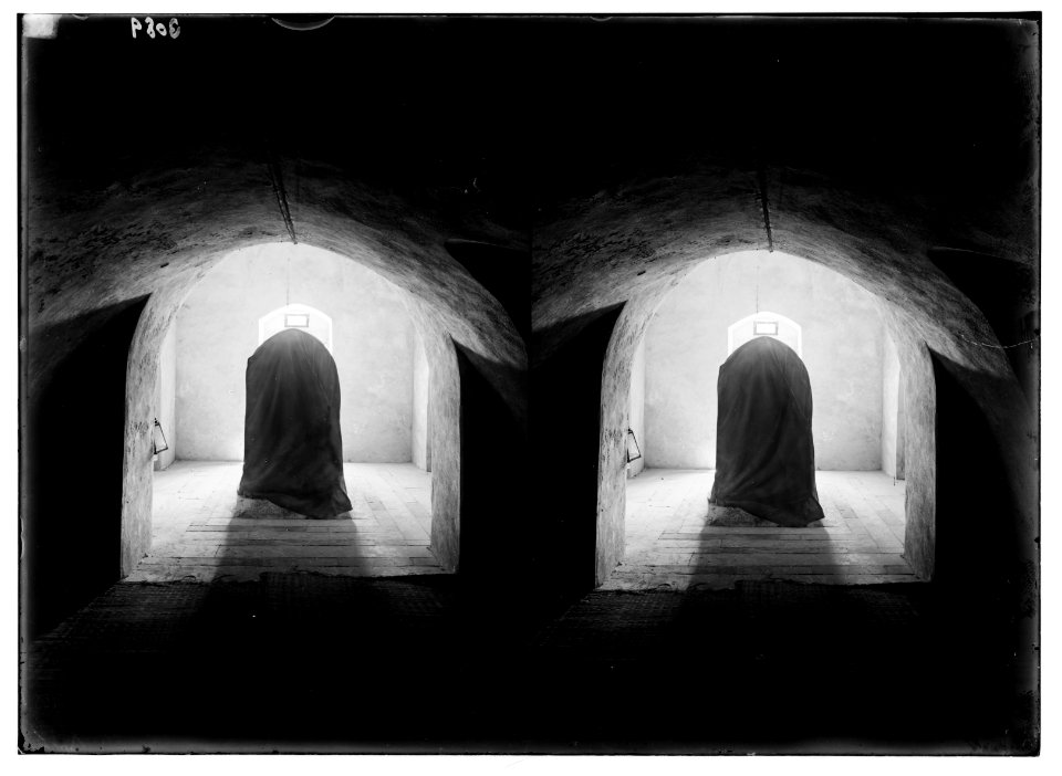 Hebron and surroundings. Machpelah. Cenotaph of Joseph. Monument in lower storey LOC matpc.02636