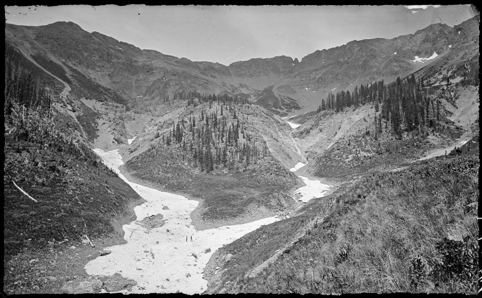 Head of Boren's Gulch, southern face of the La Plata Mountains. La Plata County, Colorado. - NARA - 517144