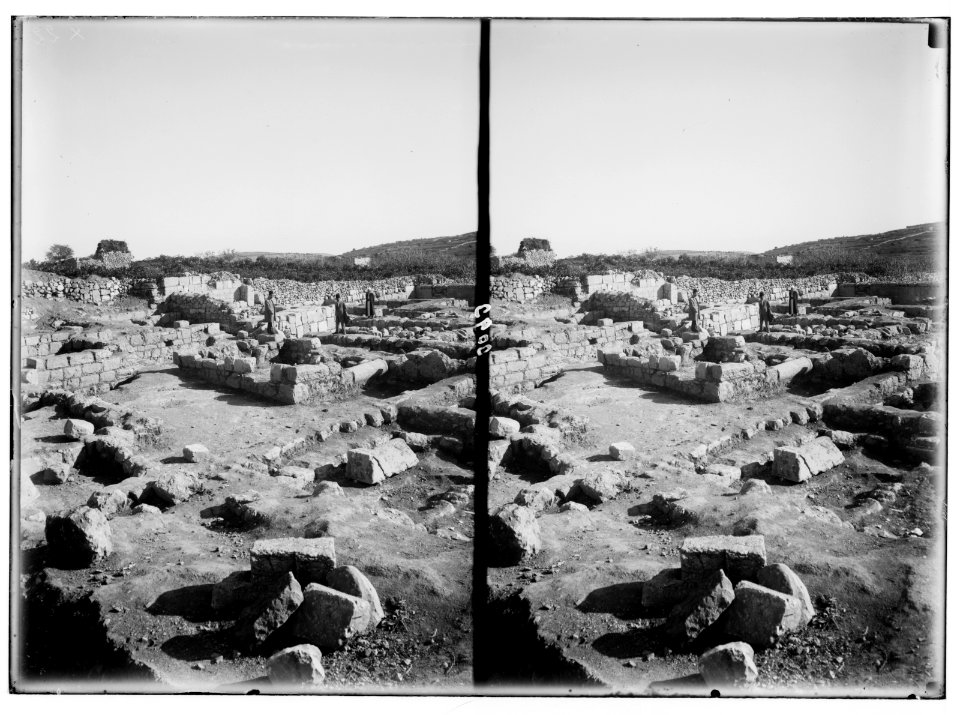 Hebron and surroundings. Ramet el Khalil. Possibly Mamre. Closer view of the ruins LOC matpc.02640