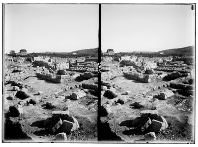 Hebron and surroundings. Ramet el Khalil. Possibly Mamre. Closer view of the ruins LOC matpc.02640