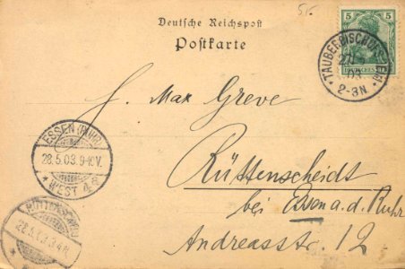 Heidelberg, Baden-Württemberg - Der zersprengte Turm (back) (Zeno Ansichtskarten)